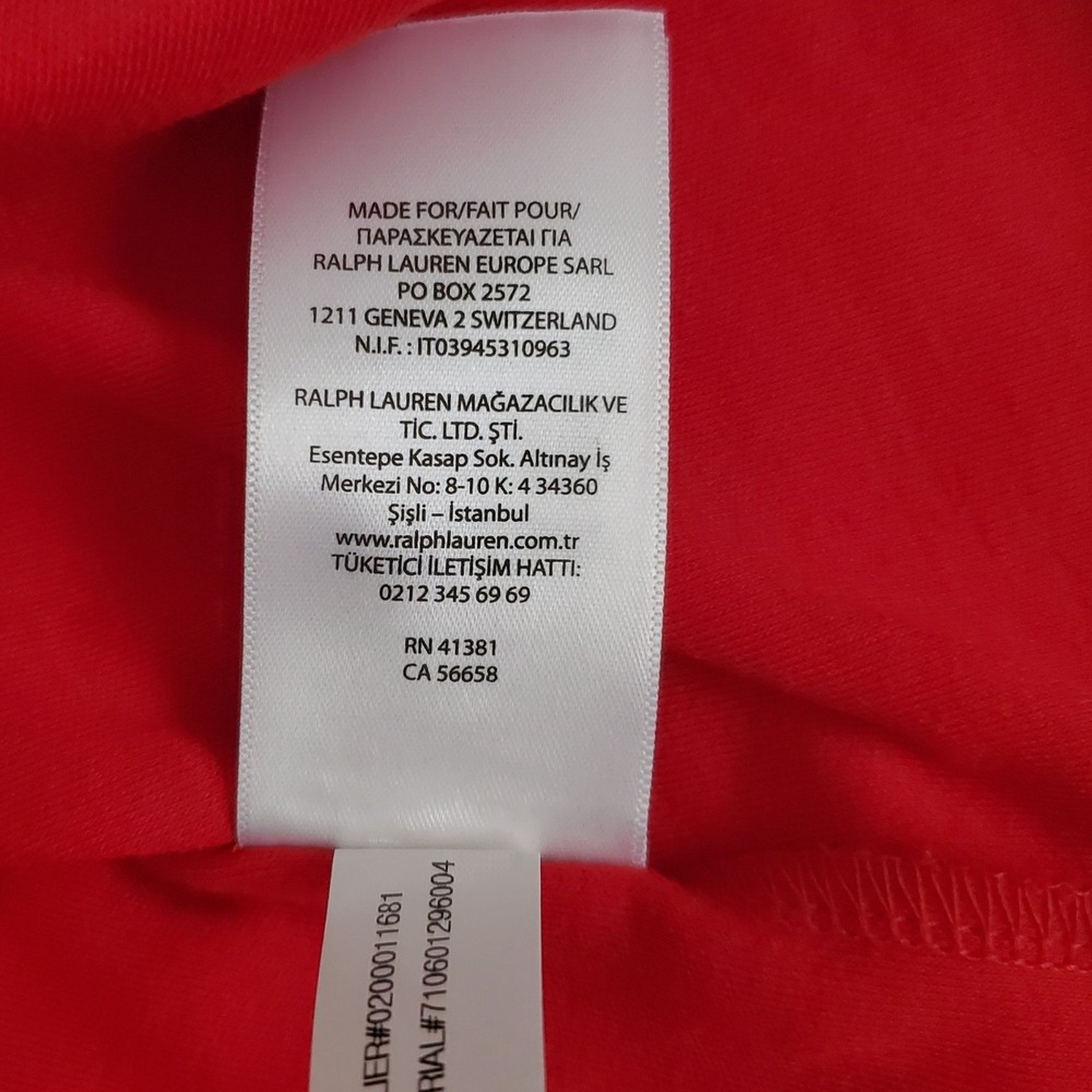 POLO Ralph Lauren Men's Red Solid Mesh Short Sleeve Polo Shirt Size XL - Picture 8 of 12